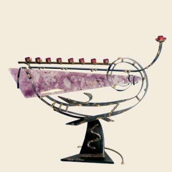 Large Gary's Glass Menorah 